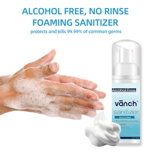 Waterless Foaming Hand Soap, Alcohol-Free Hand Sanitizer, Unscented